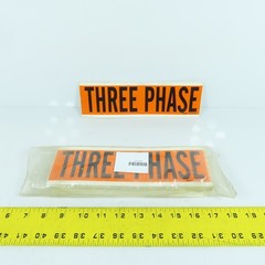 Brady 44131 Vinyl THREE PHASE Marker Sticker Cards 9 x 2-3/4″ Lot Of 40
