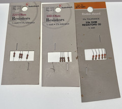 OLD STOCK RADIO SHACK RESISTORS 1/4 W 220 100 33k Ohm