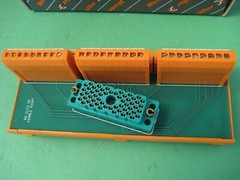 Weidmuller 912134 EDAC/ELCO 56 pin to terminal block interface block, Rail Mount
