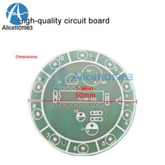 CD4017 Voice Controlled Rotary LED Light Electronic DIY Assembly Training Kit
