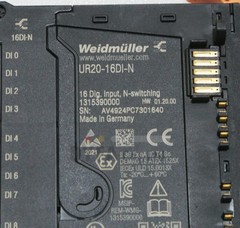 WEIDMULLER Used UR20-16DI-N 1315390000 I/O Module ELEC-I-3431=D604