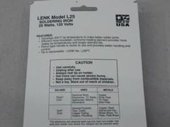 Wall Lenk Model L25, 79165, WE25, 3439011598116, 25W Soldering Iron, 120V, 900D