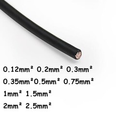 FF46-1 Flexible Stranded Electrical Wire 0.12-2.5mm² Ground Earth Cable 7 Colors