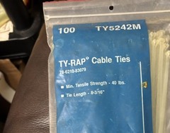 Thomas & Betts T & B TY35M TY535M 8 & 7/16 Inch Cable Wire Ties 300 Pieces New