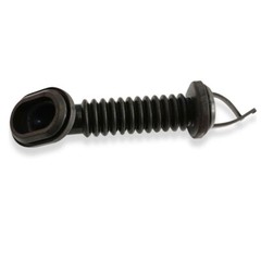 25mm x 39mm Car Harness Wiring Door Tube Rubber Sleeve Dust-proof Oval Black HOT