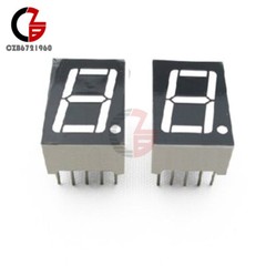 10PCS Common Anode 10-Pin 1 Bit 7 Segment 0.56″ Blue LED Display Digital Tube