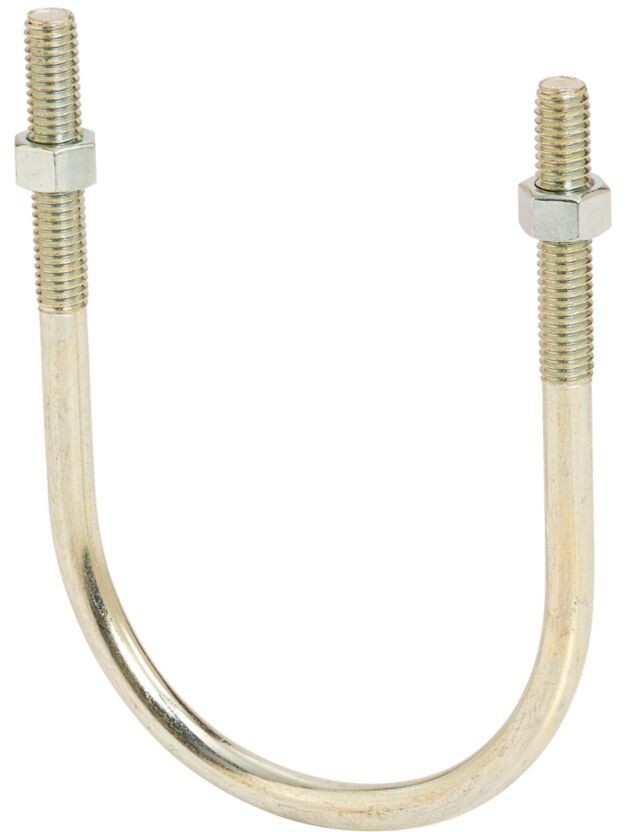 B-Line B501-1-1/2-ZN, 1-1/2″ Pipe, 2″ W Inside, 5/16″ Thread, U-Bolt, 1pc