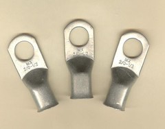5 TIN PLATED Copper Ring Lug Terminal Connector #2/0 Wire Gauge 1/2″ Stud MOLEX