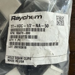 50 Pack Raychem TraceTek TT-HDC hold down clips TT-HDC-1/2-NA-50