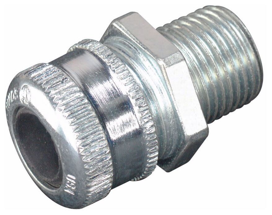 Crouse Hinds CGB197, 1/2″, 0.75 to 0.875″ OD, Steel, Cable Gland, 1 pc