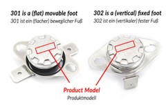 KSD301 Temperature Controlled Switch 250V 10A Normally Open/Closed Range 40-190℃