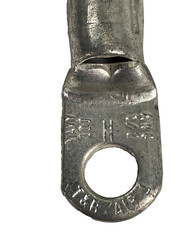 Insulted Bonding Jumper x 16″ Long, 1/0AWG, 3/8″ Lug Hole, 600A