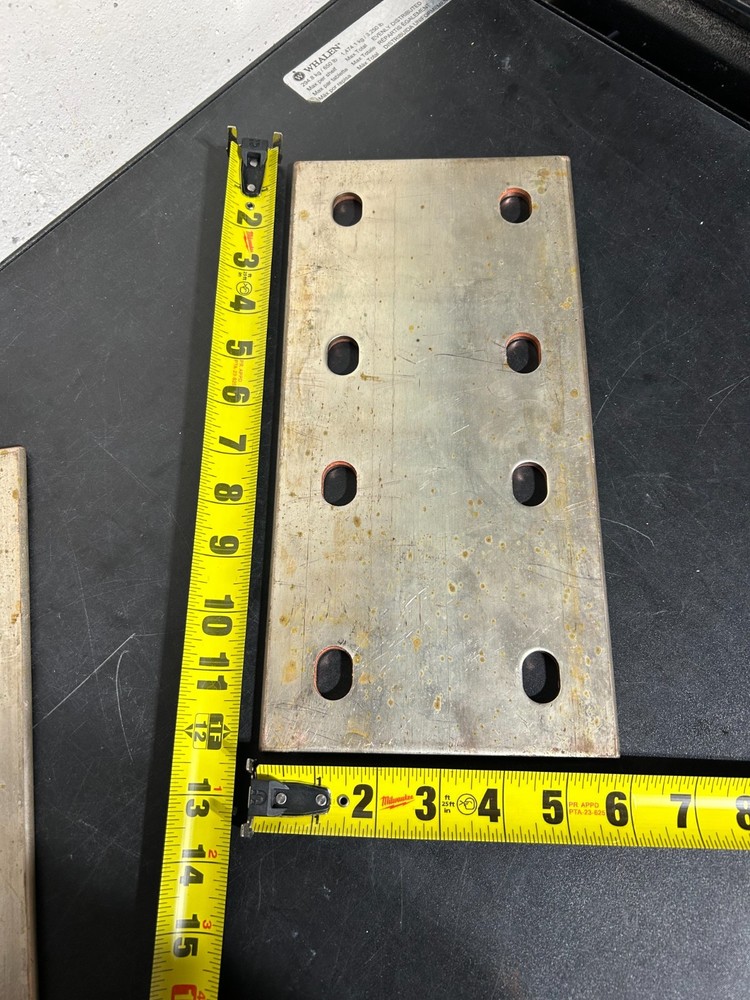 COPPER TINNED BUSBAR GROUND 6″ x 12” 1/4″ THICK 2 AVAILABLE 5 1/2 POUNDS