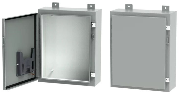 Hoffman A241206LP, 12″ x 6″ x 24″, NEMA 12, Continuous Hinge Enclosure, 1 pc