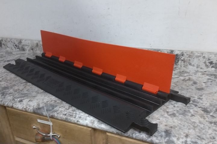 Checkers GD3X75-ST-O/B 3/4 In Channel Height 38-3/8 In L Cable Protector