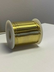 Yellow Brass Wire 16 Gauge 1 lb Spool (126 Feet) Diameter 0.050
