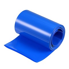 1Pcs, Battery Wrap 80mm Flat 10ft PVC Heat Shrink Tube Wraps Blue