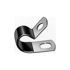 FASTENAL 0708765, 1/2 Black / Silver Galvanized Steel Tube Clamp, 2 pcs