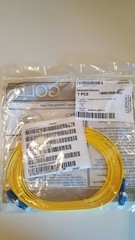 Corning Fiber Patch Cables, Set of 2, 040402R5120005M, Duplex, Yellow Singlemode