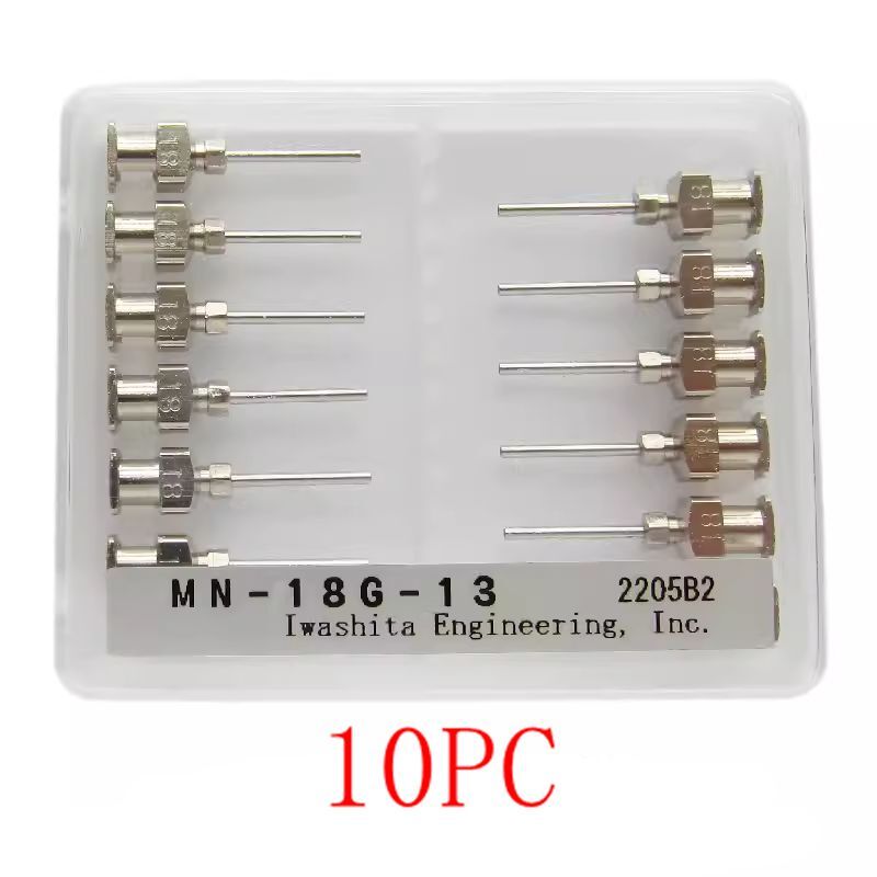 10PCS one box Applicable for (IEI) MN-18G-13 dispenser stainless steel needle