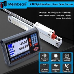 2/3 Axis Digital Readout DRO TTL Linear Glass Scale Encoder CNC Milling Lathe US