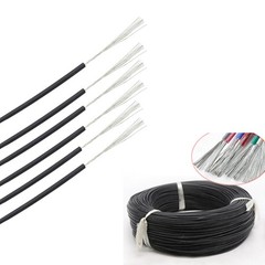 UL3135 Silicone Cable Flexible Wire 10 – 30AWG For Aviation,Medical,Car – Black