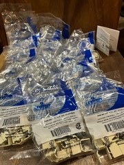 Leviton 41084-BAB Quickport Snap-In Blank Module Almond Lot of 20 -10 pack