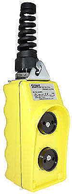 SUNS CSB-279Y-HGA UL Listed Yellow Maintained Pendant Station 2NO/2NC 9001W94YU