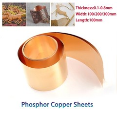 Phosphor Copper Sheets Plate Metal Foil Roll Strip Panel Thickness 0.1mm-0.8mm