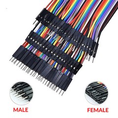 40PCS DUPONT JUMP WIRE M-F M-M F-F JUMPER BREADBOARD CABLE LEAD RIBBON 10CM-40CM