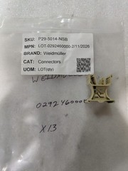 Weidmuller 0292460000 Clip-On Terminal Marker Carrier Polyamide Beige Lot of 13