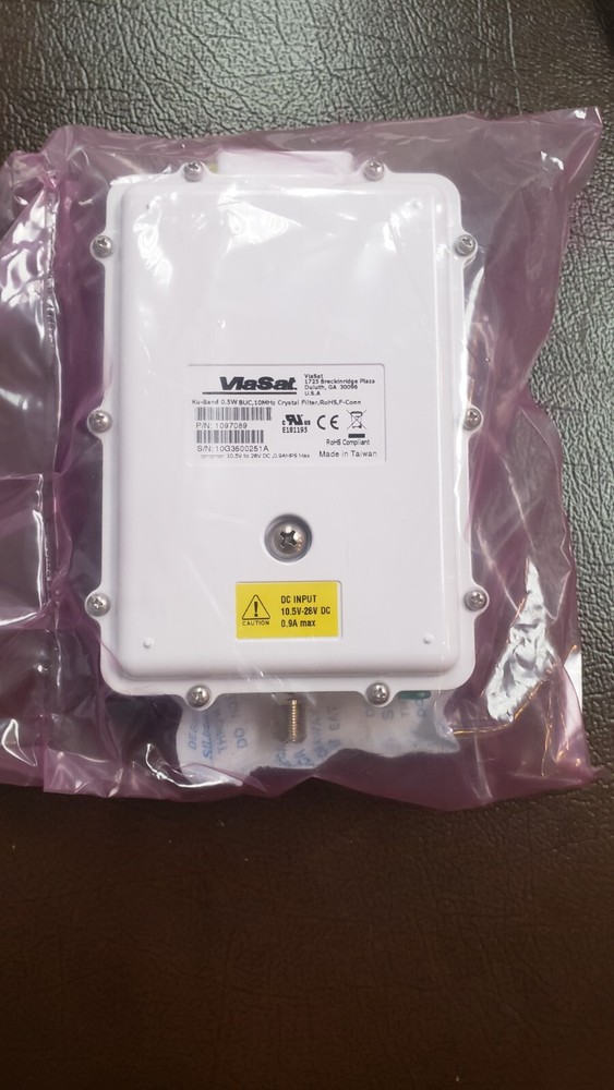 Ku-band Viasat BUC 1097089 10MHz Crystal Filter, 0.5W block up coverter 13GHz