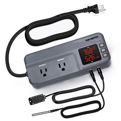 Temperature and Humidity Controller ITC-608T Pre-Wired Dual Stage English