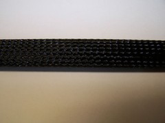 5′ Braided black flex expandable 1-1/4″ wire loom sleeve sheathing Harley others