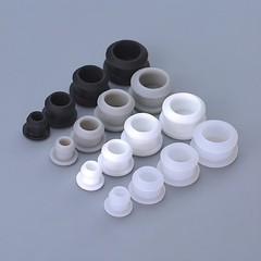 2.5mm~30mm Silicone Rubber Grommet Plug Bung Cable Wiring Protect Bushes Snap-on