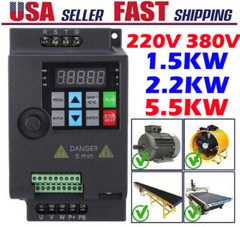 220V 380V 1.5KW 2.2KW 5.5KW VFD Variable Frequency Drive Inverter Converter