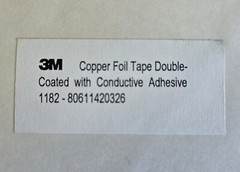 10″x7.75″ 3M 1182 EMI Copper Foil Tape Double-Coated w/Conductive Adhesive