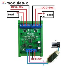 RS485 0-1A 0-30V Current Voltage Collector Voltage Signal Acquisition MODBUS RTU