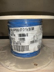 Southwire 300 ft. Blue 24/4 Solid CU CAT5e CMP (Plenum) Data Cable