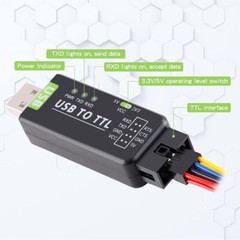 1/2pc 3.3/5V FT232RL Industrial USB to TTL Serial Communication Module Converter