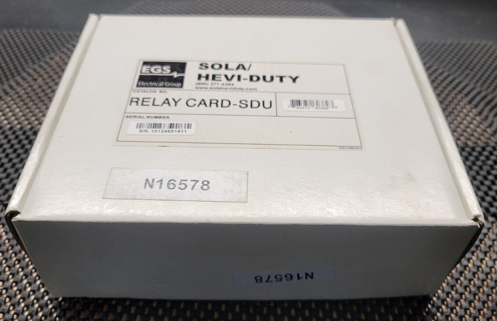 EGS Sola/Hevi-Duty Relay Card SDU N16578
