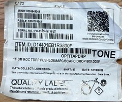 Corning D14401EB1R3800F 800 Ft ROC Pushlok Cable Assy Simplex Connector End