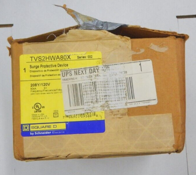 Square D TVS2HWA80X Surge Protective Device 3 phase 120/208v 80kA NEW