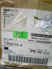 1 Lot of 10 TE Connectivity 1368035-4 PCB Mounted Jacks Single/Multi Port,102511