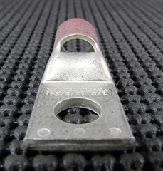 BURNDY YAV25LTC38FX AWG 1/0 1-HOLE STANDARD BARREL LUG – LOT OF 5 / NEW NO BOX