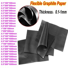 0.1-1mm Flexible Graphite Paper Conductive Sheet Gasket for Industrial Electrode