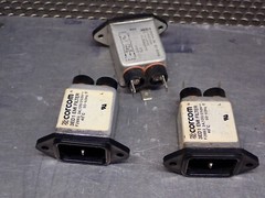 Corcom 3ED1 EMI Filter 3A 120/250V 50/60Hz New Old Stock (Lot of 3)