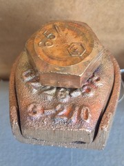 Burndy GZ26-58, 3 to 2/0 AWG Str, 5/8 Stud, Mechanical Grounding Connector, 1 pc