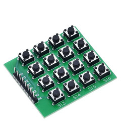 8pin 4×4 Matrix 16 Keys Button Keypad Keyboard Breadboard Module MCU for Diy Kit
