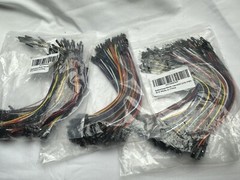 Breadboard Jumper Wires 22AWG 3 Packs of 100 Pieces Mix Pack More Red Black